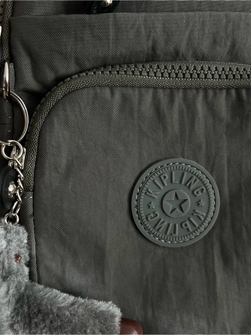 3-in-1 Convertible Anti-Theft Kipling Grey Compact Sling Backpack